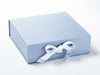 It's A Boy Blue Printed Ribbon Featured on Pale Blue Gift Box