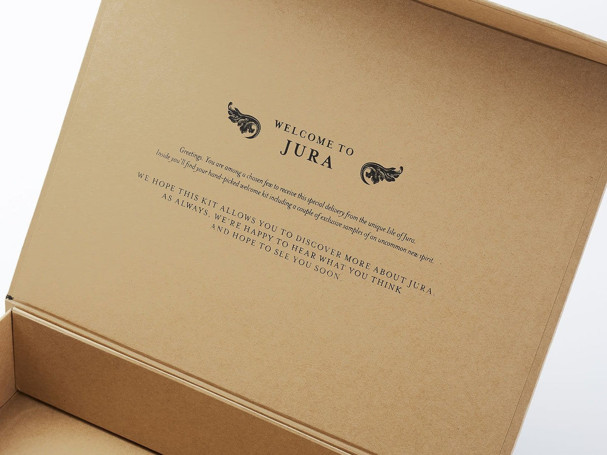 Natural Kraft Gift Box with Inside Printed Lid