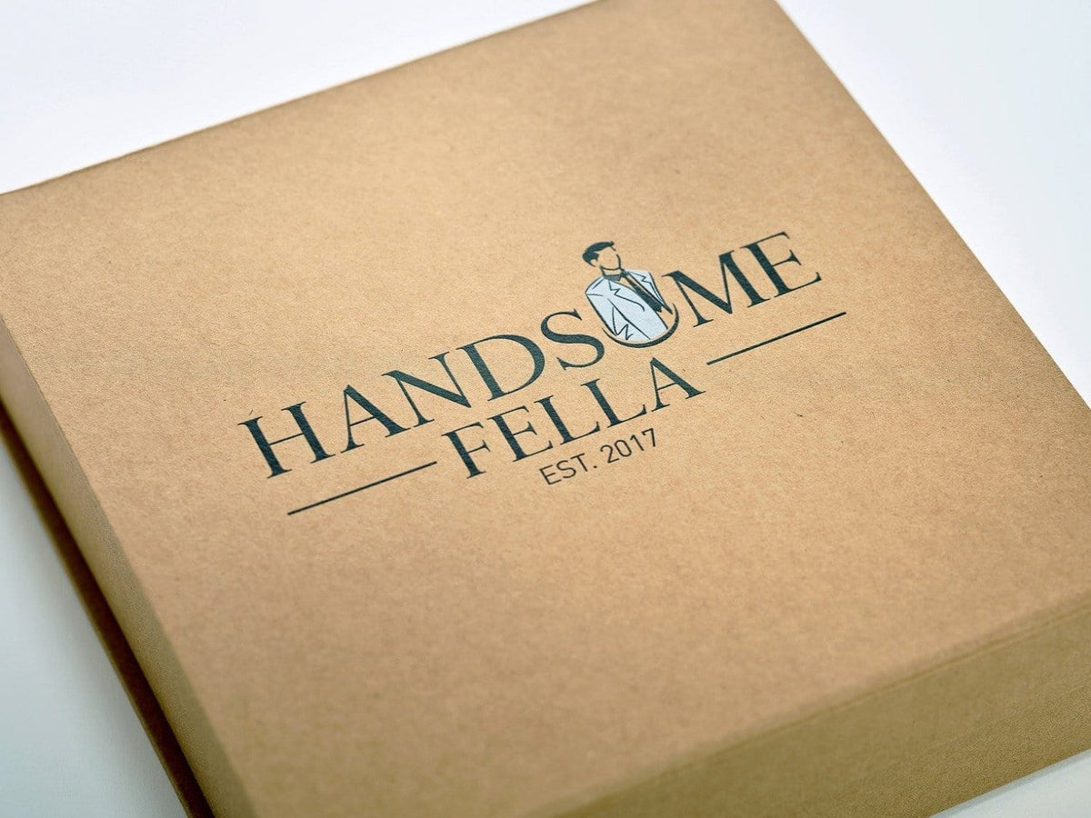 Natural Kraft Gift Box with Custom CMYK Printed Design