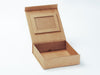 Natural Kraft Photo Frame Assembled to Inside of Natural Kraft Medium Gift Box