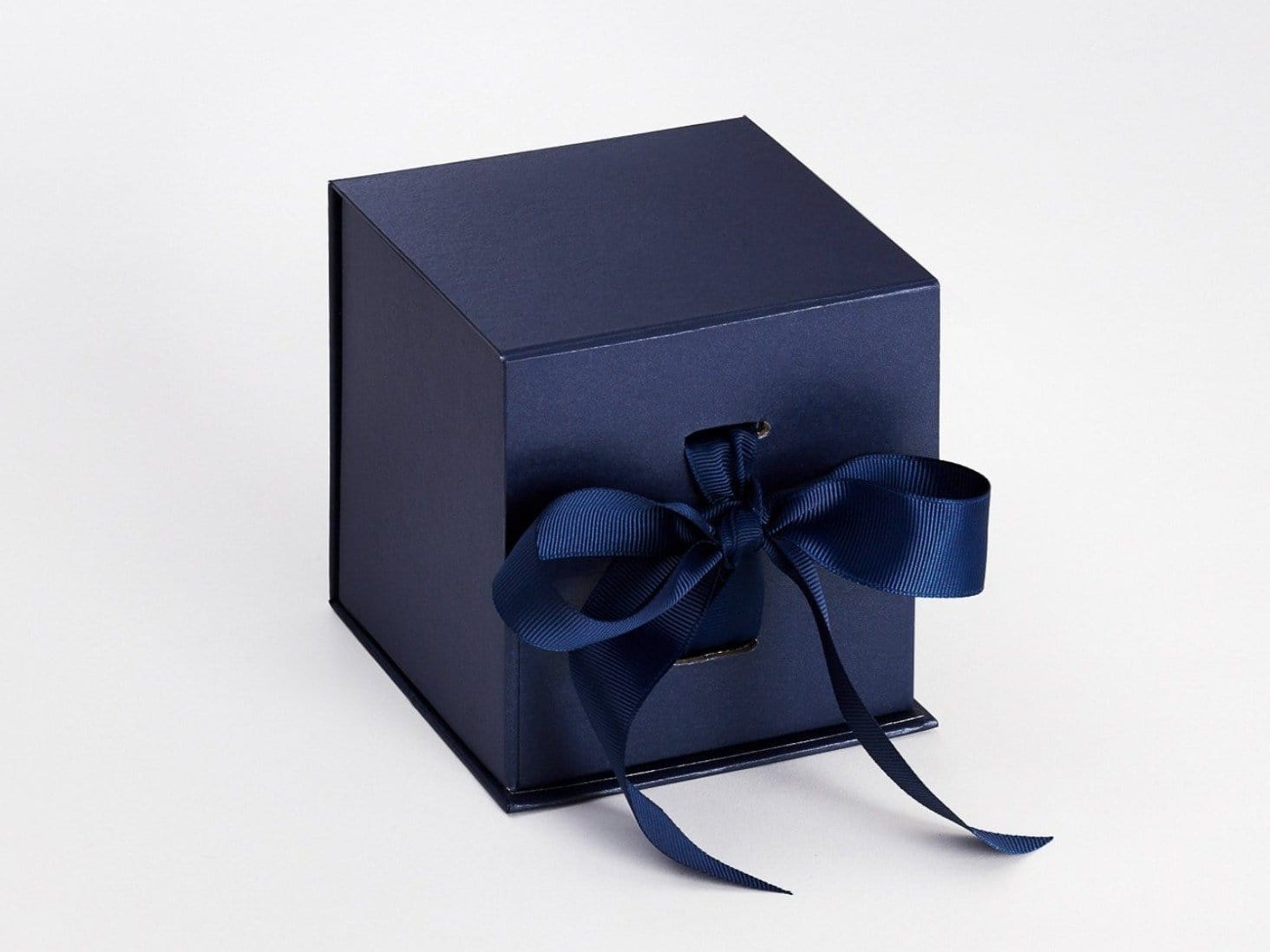 Navy Blue Large Cube Folding Gift Box Sample