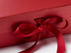 Dark Red Grosgrain Ribbon detail from Foldabox