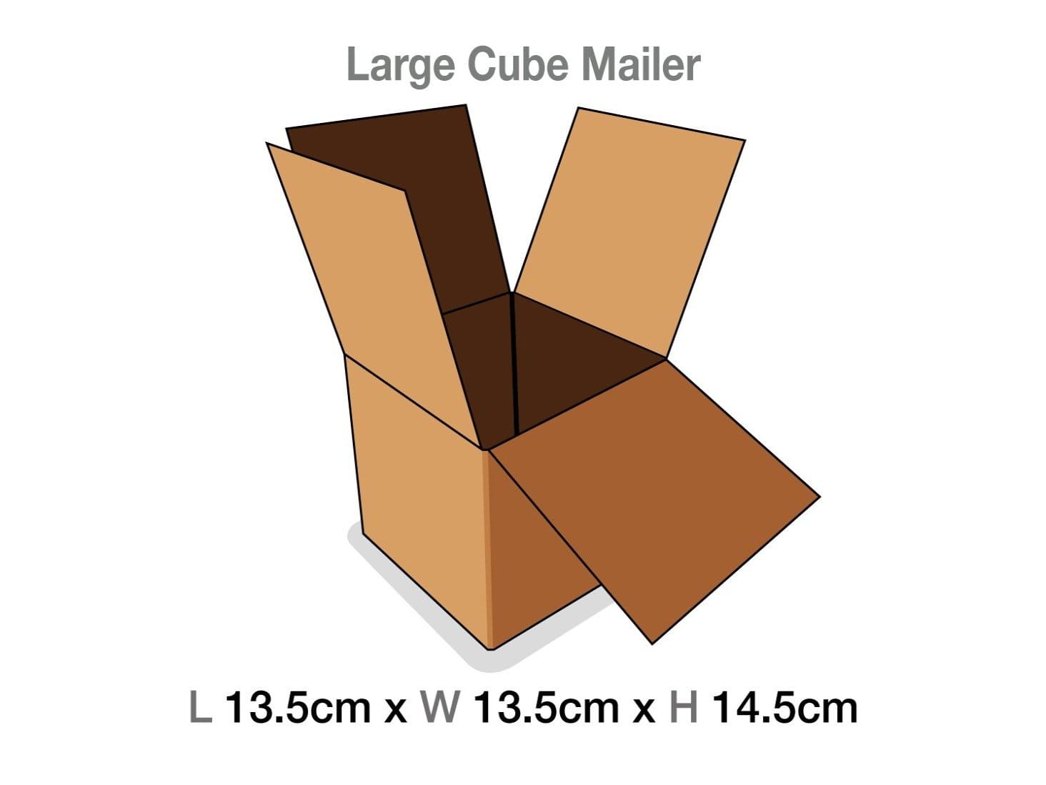 Large Cube Gift Box Protective Corrugated Mailing Cartons