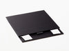 Black A6 Shallow Gift Box  Supplied Flat with Ribbon Tab