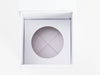 White Small Cube Gift Box Showing Insert Assembled