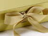 Gold Grosgrain Ribbon Slot Box Detail