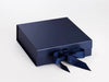 Navy Blue Medium Folding Gift Box from Foldabox