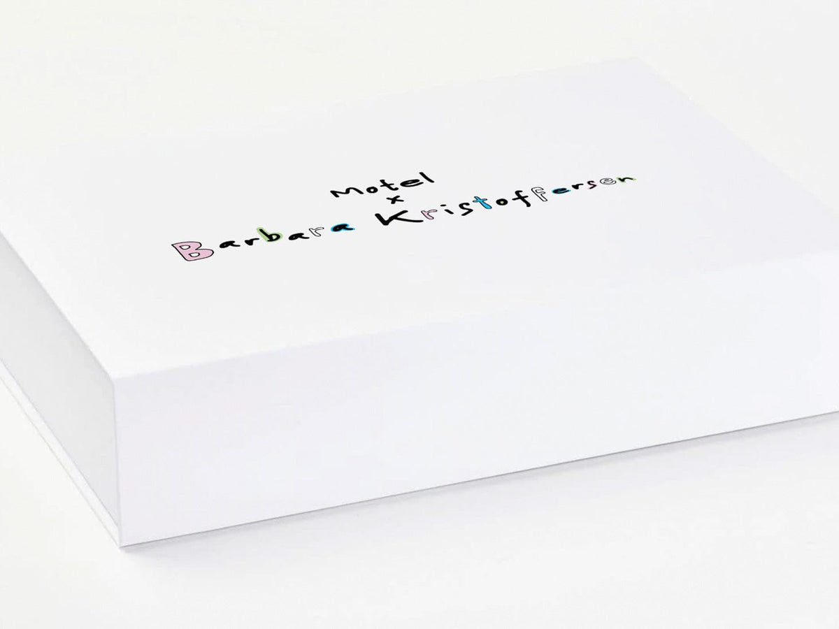 Example Of Custom CMYK Digital Print Onto White Gift Box