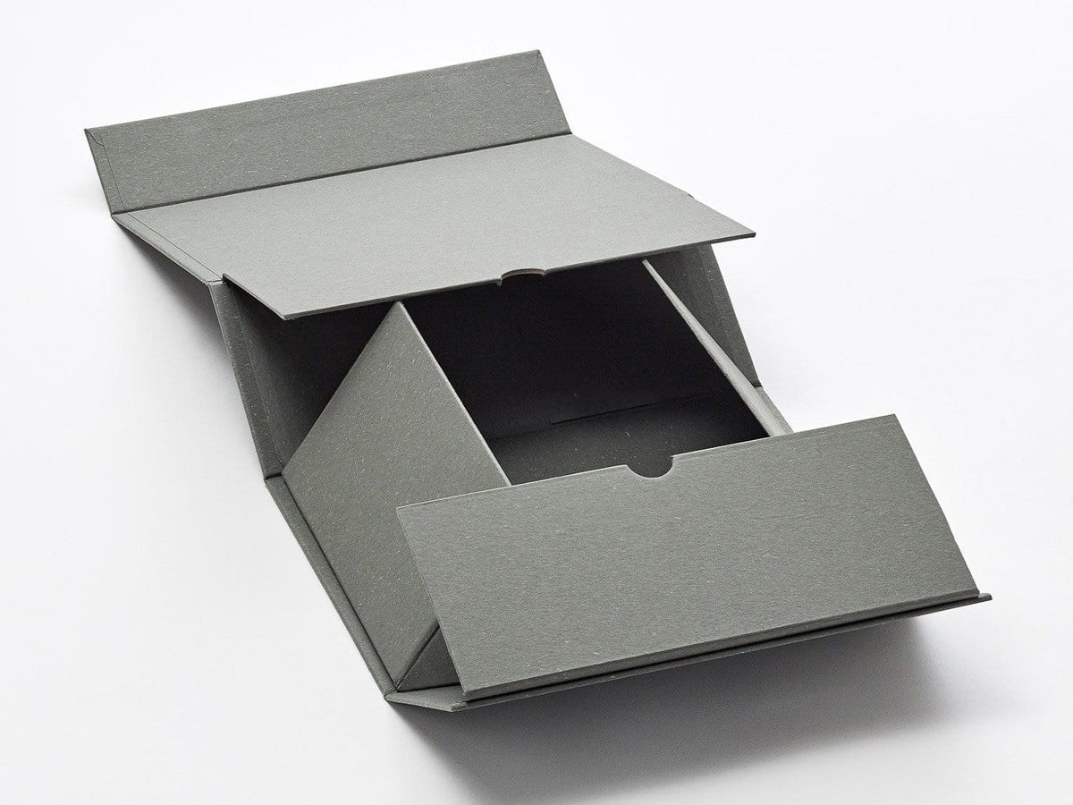 A5 Deep Naked Grey Gift Box Sample Partly Assembled