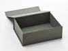 A4 Deep Naked Grey Gift Box Sample Assembled with Lid Open