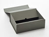 A4 Deep Naked Grey Gift Box Sample Showing Closure Flaps