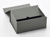 A5 Deep Naked Grey® Gift Box Partly Assembled Showing Back Closure Flap