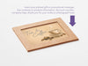 Natural Kraft Photo Frame For Adding Your Own Message to Gift Boxes