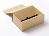 Natural Kraft Folding Gift Box with Snap Shut Closure from Foldabox