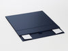 Navy Blue Gift Box supplied Flat with Ribbon Tab Loop