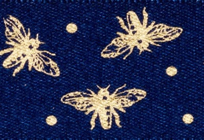 Navy Sparkle Bee Ribbon From Foldabox