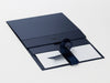 Navy Blue A5 Deep Gift Box Supplied Flat with Ribbon