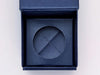 Navy Blue Small Cube Gift Box with Insert Assembled Inside Base