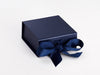 Navy Blue Small Folding Gift Box Sample From Foldabox