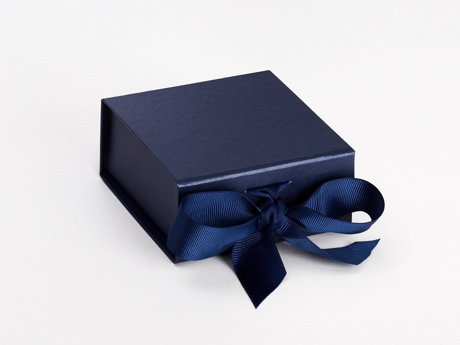 Navy Blue Small Folding Gift Box Sample From Foldabox