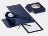 Navy Blue Small Folding Gift Box Supplied Flat with Insert