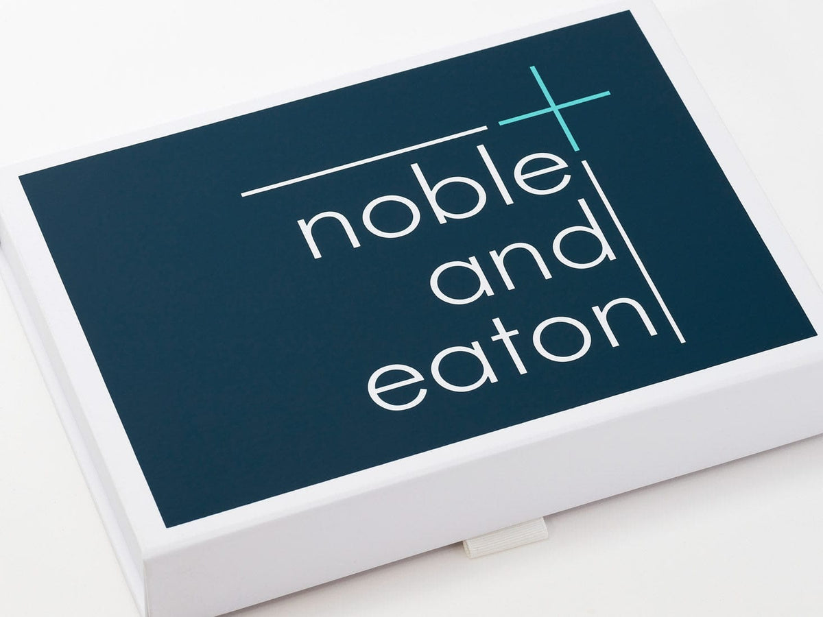 Example of Custom 2 Colour Print to White Gift Box