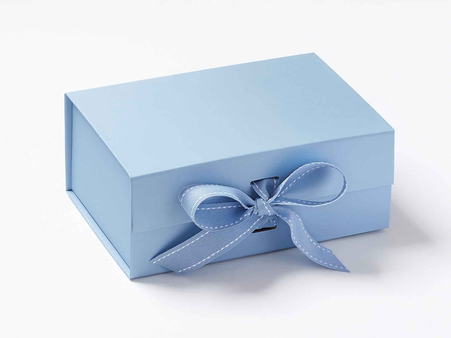 Pale Blue A5 Deep sample Gift Box with Changeable Ribbon