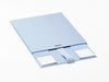 Pale Blue Medium Gift Box Supplied Flat with Ribbon