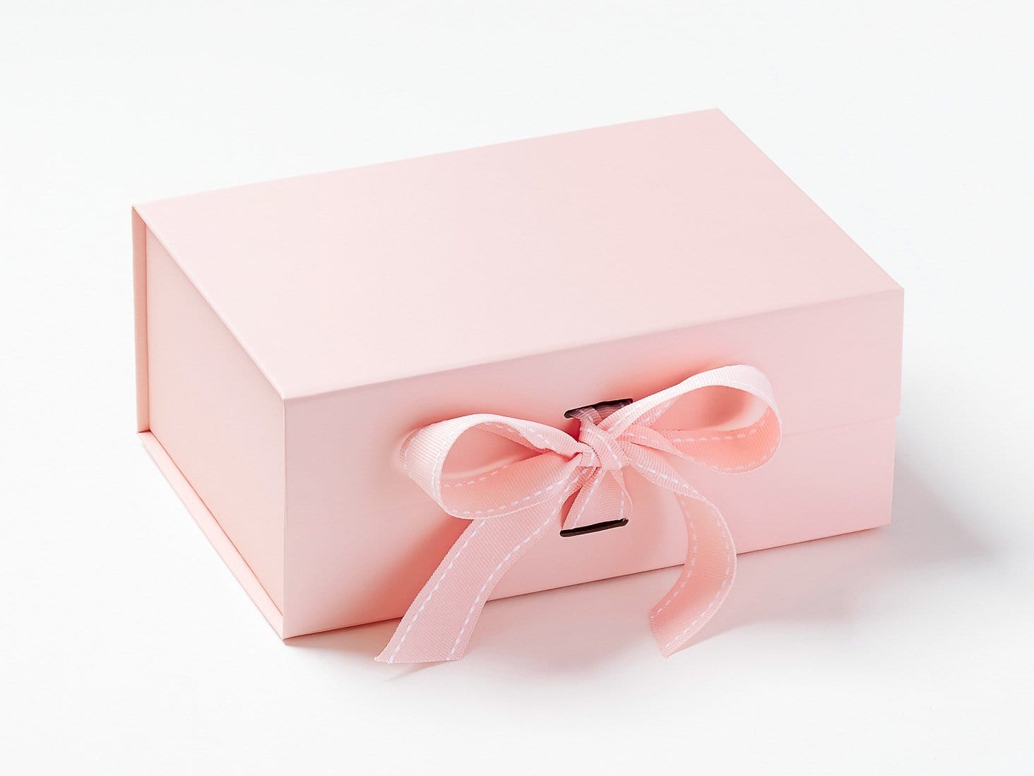 Sample Pale Pink A5 Deep Gift Box with changeable ribbon
