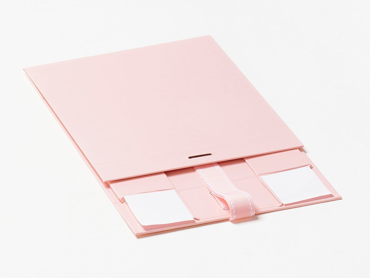 Pale Pink Medium Gift Box Supplied Flat with Ribbon