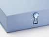 Example of Pale Blue Gift Box with Aquamarine Gemstone Closure