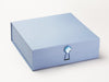 Large Pale Blue Gift Box with Aquamarine Gemstone Closure