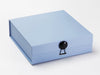 Pale Blue Gift Box Featuring Black Diamond Decorative Closure