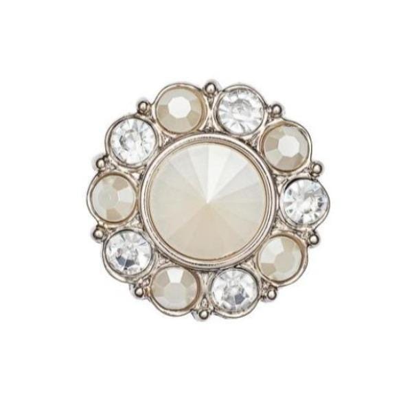 Pearl and Diamond Flower Gemstone Gift Box Closure