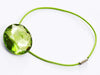 Peridot Gemstone Gift Box Closure with Elastic Loop