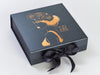 Pewter Large Gift Box with custom printed Gold Foil Design
