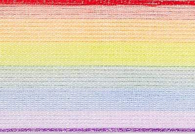 Rainbow Stripe Organza Sheer Ribbon