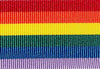 Sample Rainbow Solid Stripe 80cm Ribbon