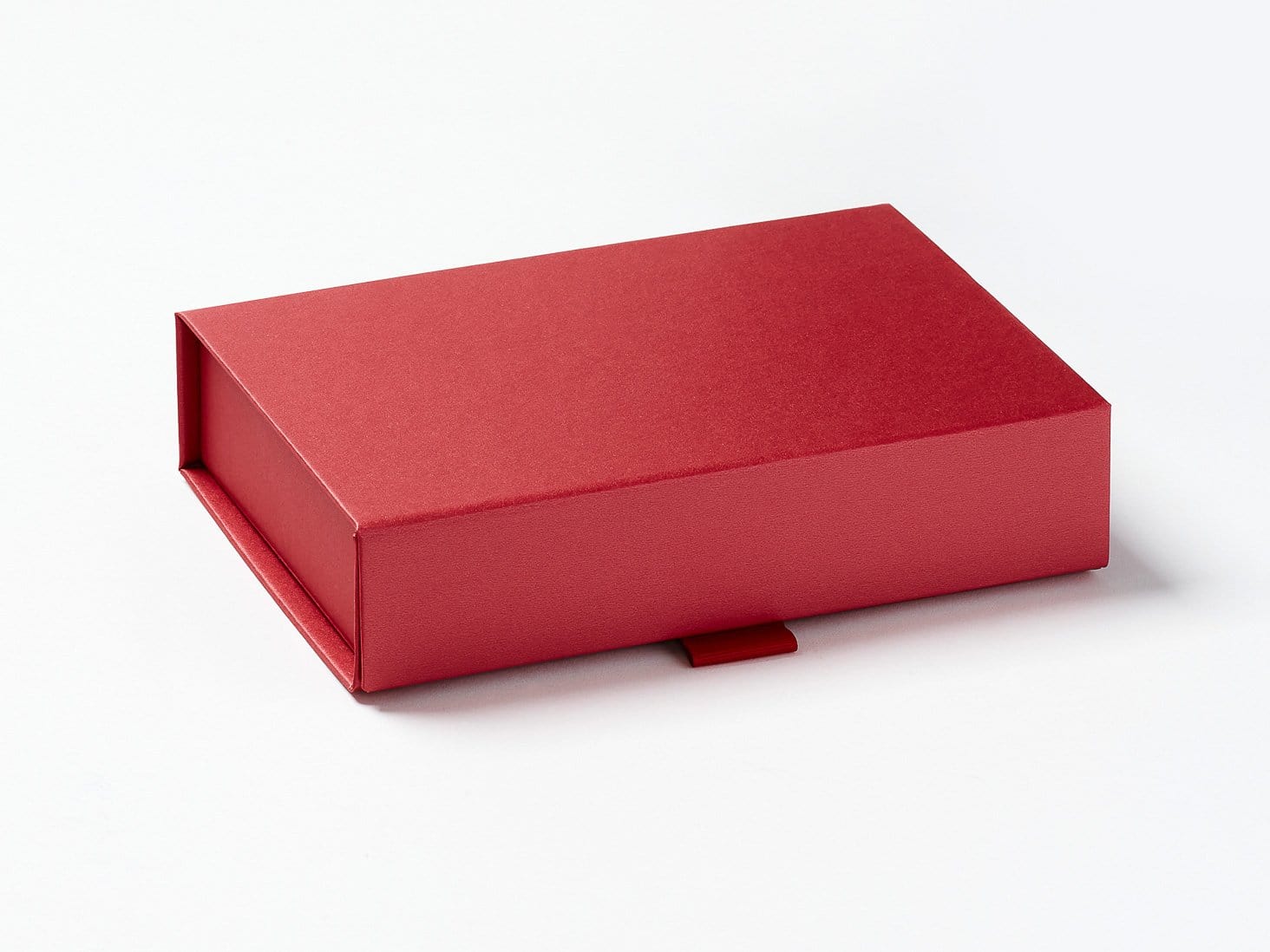 Red A6 Shallow Gift Boxes | Luxury Magnetic Folding Packaging | 12