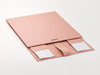 Rose Gold Medium Luxury Gift Boxes Supplied Flat