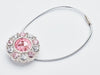 Rose Quartz and Diamond Flower Gemstone Gift Box Closure Sample