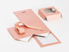 Rose Gold Small Folding Gift Box Supplied Flat with Insert
