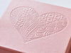 Example of Rose Gold Gift Box with Custom Debossed Design