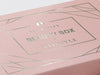 Rose Gold Gift Box with custom Gold Foil Design