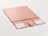 Rose Gold XL Deep Gift Box Supplied Flat with Ribbon