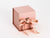 Rose Gold Small Cube Gift Box Supplied with Ribbon
