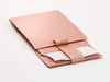 Rose Gold Small Folding Gift Box Supplied Flat