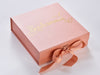 Rose Gold Keepsake Box with Bridesmaid design in Gold foil by Beau and Bella