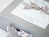 Pearl Silver Folding Gift Box with Custom Decoration as a Keepsake Box