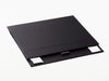 Black A5 Shallow Gift Box Sample Supplied Flat with Ribbon Tab